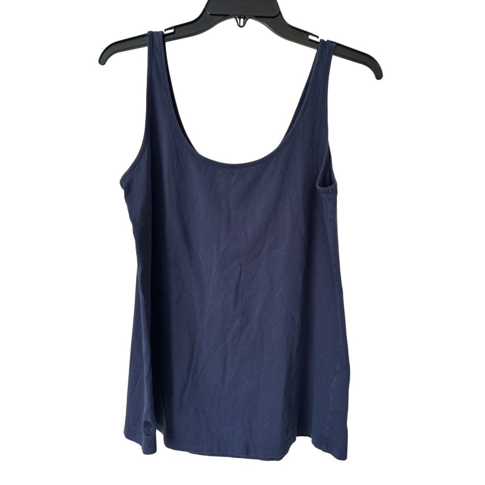 Lilly Pulitzer Navy Blue 100% Pima Cotton‎ Peru Tank Top Size S